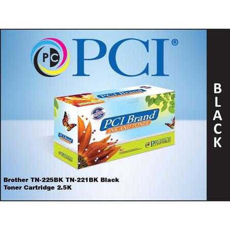Pci Brand Compatible Brother Tn225Bk Tn-225Bk Xl Black Toner Cartridge 2500 Page