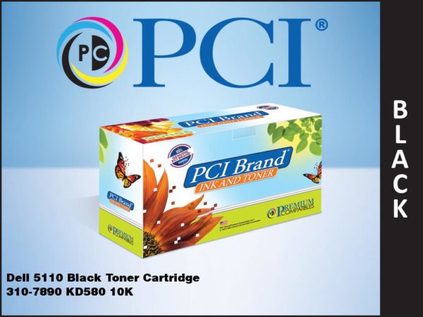Pci Brand Compatible Dell Jd746 310-7890 Black Toner Cartridge 10000 Page Yield