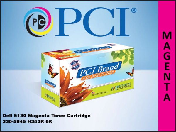 Pci Brand Compatible Dell P615N 330-5845 Magenta Toner Cartridge 6000 Page Yield