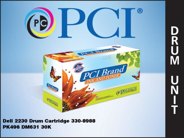 Pci Brand Compatible Dell Pk496 330-8988 Imaging Drum Unit 30000 Pg Yield For De