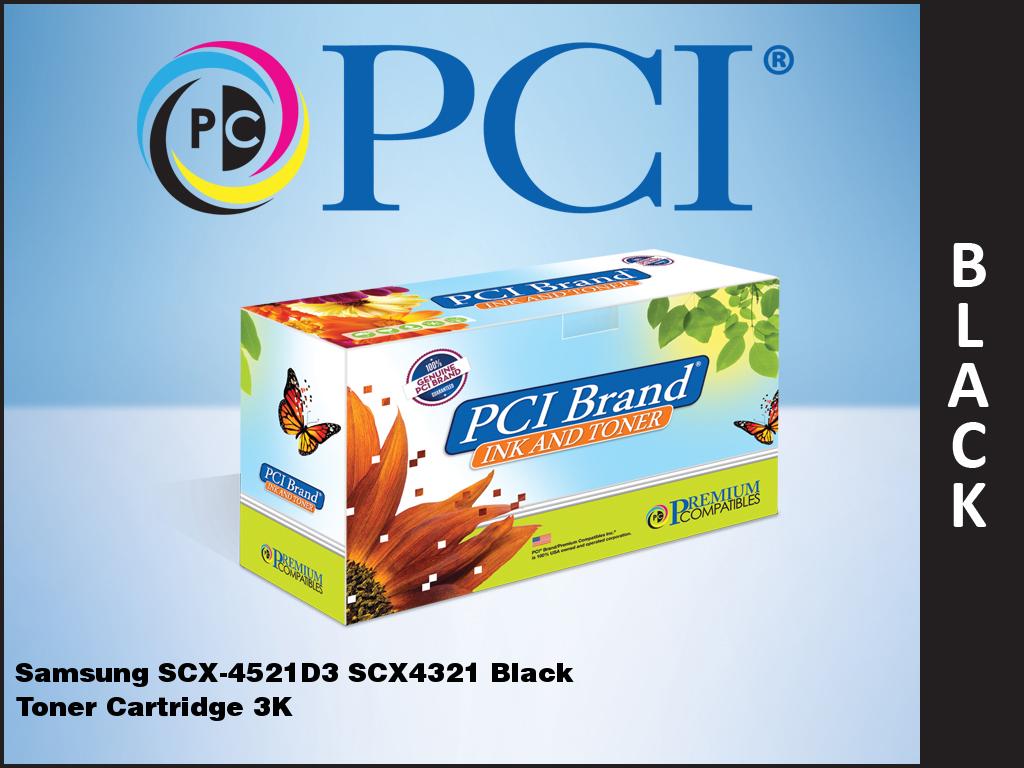 Pci Brand Compatible Samsung Scx-4521D3 Ml 2010D3 Black Toner Cartridge 3000 Pag