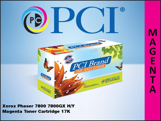 Pci Brand Compatible Xerox 106R01564 Magenta Toner Cartridge 17200 Page Yield Fo