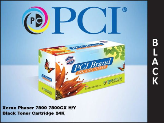 Pci Brand Compatible Xerox 106R01569 Black Toner Cartridge 24K Yield For Xerox 7