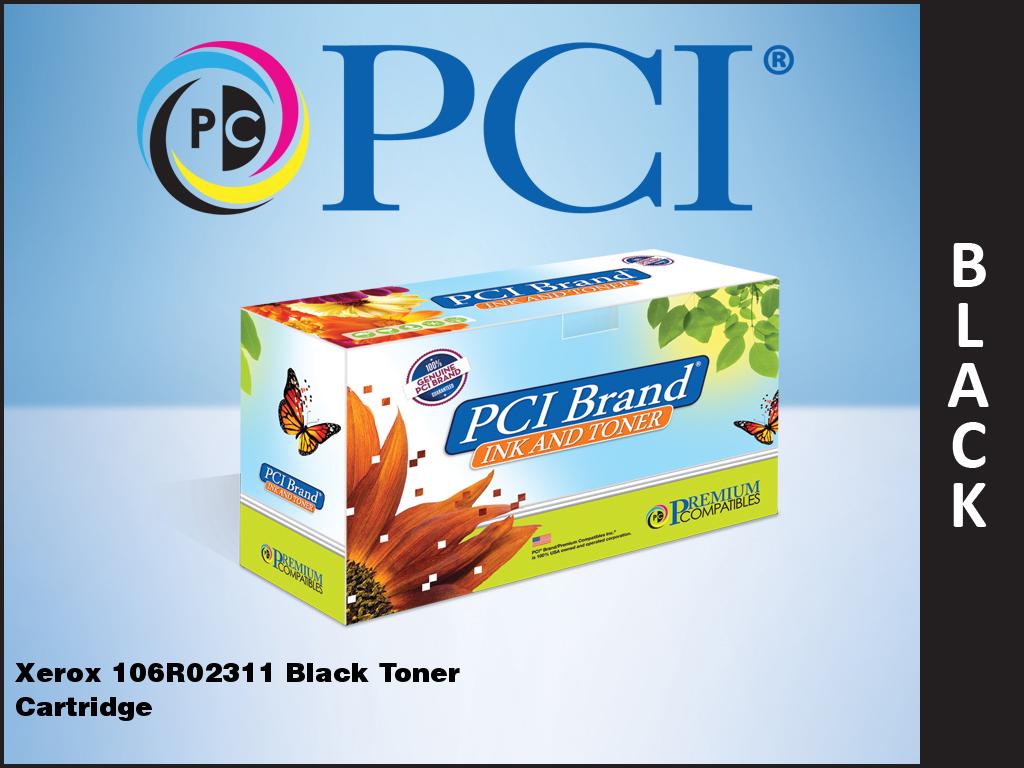 Pci Brand Compatible Xerox 106R02311 Black Toner Cartridge 5000 Page Yield For X