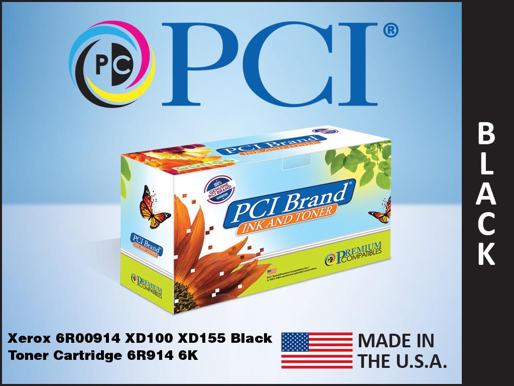 Pci Brand Compatible Xerox 6R914 Black Toner Cartridge 6K Yld For Xerox Xd102/Xd