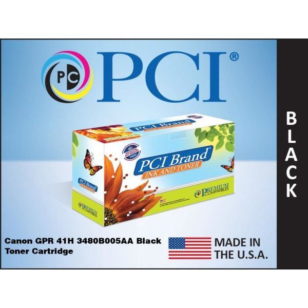 Pci Brand Remanufactured Canon Gpr-41 3480B005 Black Toner Cartridge 6400 Pg Yie