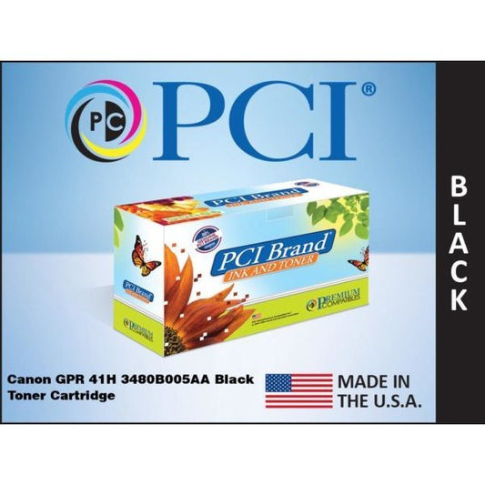 Pci Brand Remanufactured Canon Gpr-41 3480B005 Black Toner Cartridge 6400 Pg Yie