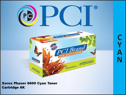 Pci Brand Remanufactured Xerox 106R02225 High Yield Cyan Toner Cartridge For Xer