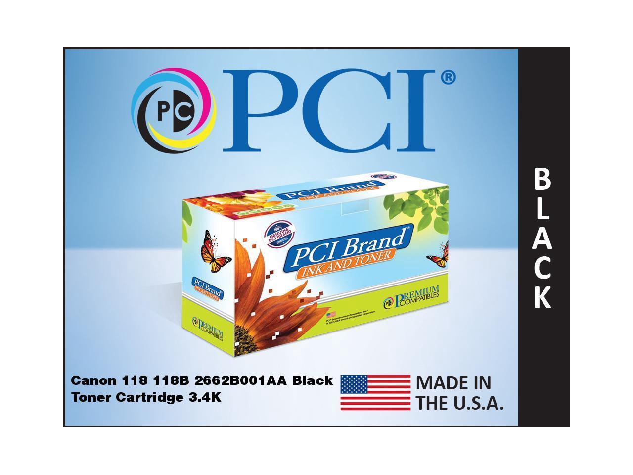 Pci Brand Usa Remanufactured Canon 2662B001 Cartridge 118 Black Toner Cartridge