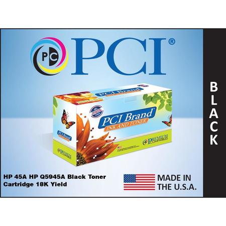 Pci Brand Usa Remanufactured Hp 45A Q5945A Black Toner Cartridge 20K Page Yield