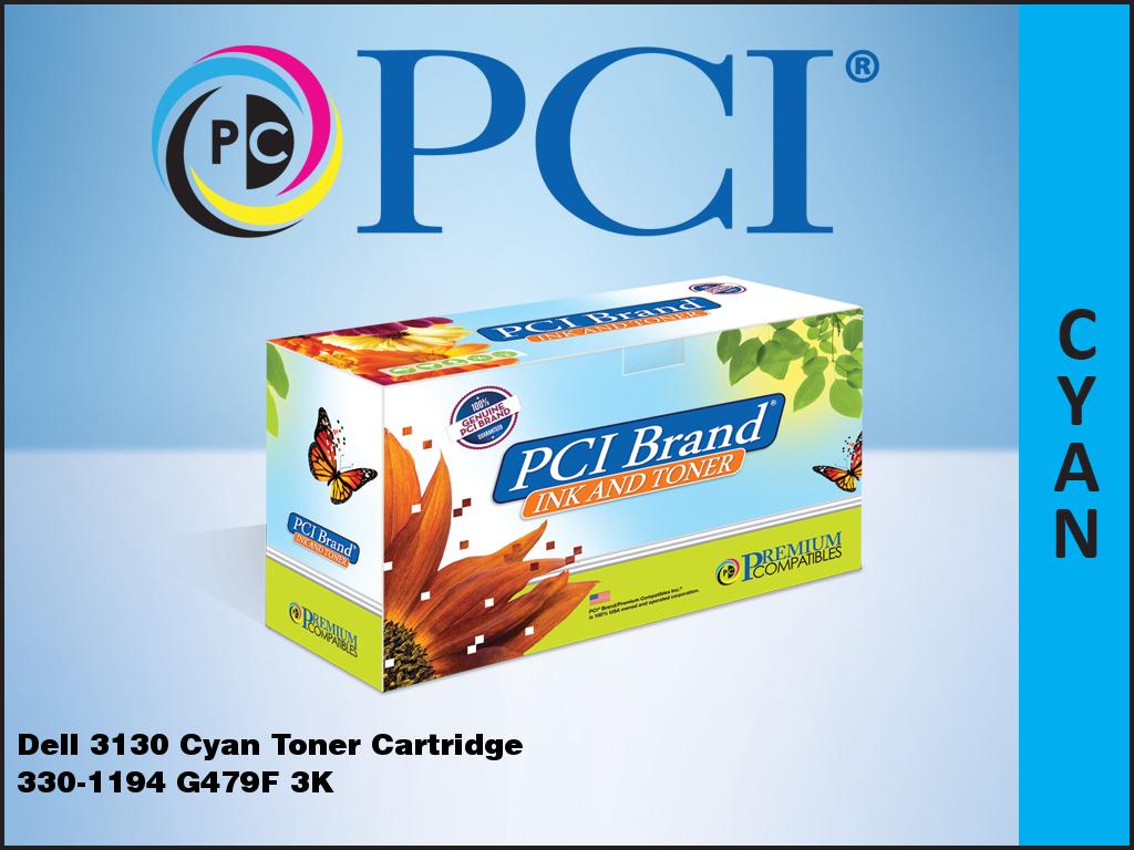 Pci New Compatible Dell 330-1194 G907C G479F Xl High-Yield Cyan Toner Cartridge