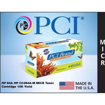 Pci Remanufactured Hp 64A Cc364Am Scan Capable Micr Toner Cartridge 10K Yield Fo