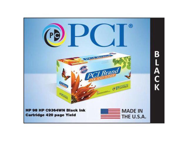 Pci Usa Remanufactured Hp 98 C9364Wn Black Inkjet Cartridge 420 Page Yield For H