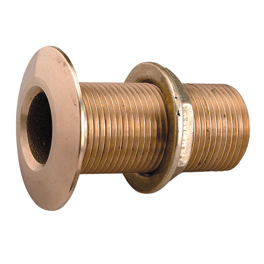 Perko 1/2" Thru-Hull Fitting w/Pipe Thread Bronze MADE IN THE USA