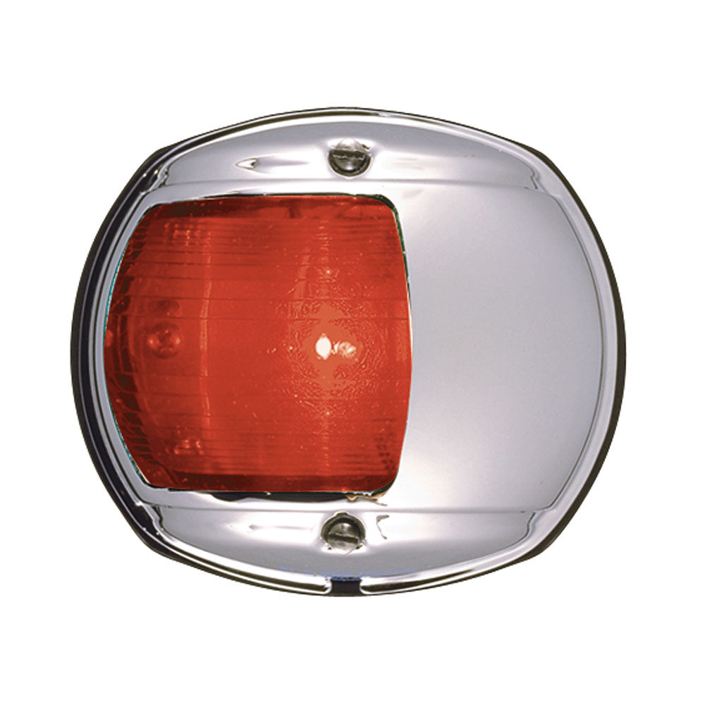 Perko LED Side Light - Red - 12V - Chrome Plated Housing