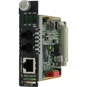 Perle C-1110-M2St05 Gigabit Ethernet Media And Rate Converter
