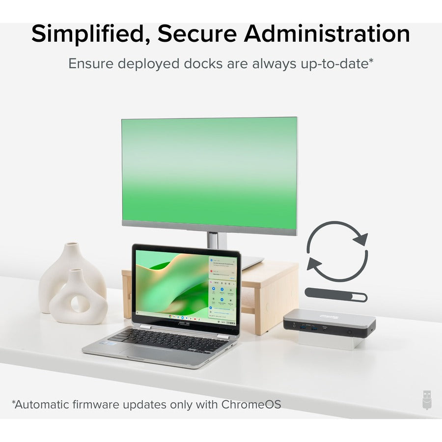 Plugable 12-in-1 Dual 4K USB C Docking Station, Works with Chromebook Certified, 60W