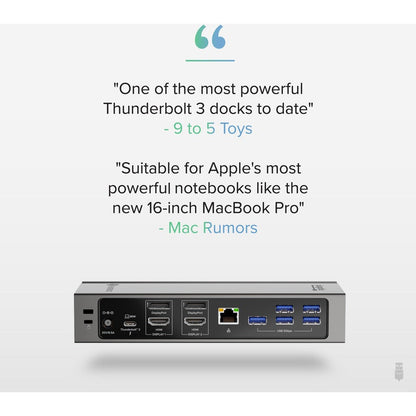 Plugable 14-In-1 Usb-C And Thunderbolt 3 Dock