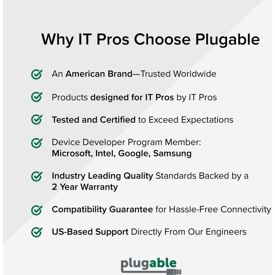 Plugable 2.5G Usb C And Usb To Ethernet Adapter - 2-In-1 Adapter