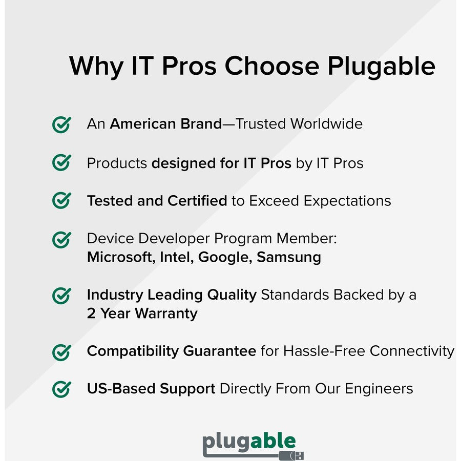 Plugable 4K Displayport And Hdmi Dual Monitor Adapter For Usb 3.0 & Usb-C