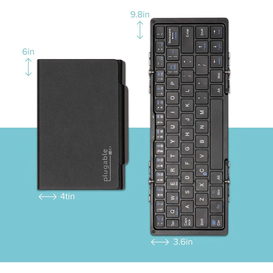 Plugable Bt-Key3 Bluetooth,Folding Keyboard