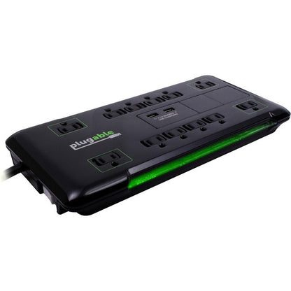 Plugable Surge Protector Power Strip With Usb And 12 Ac Outlets Ps12-Usb25