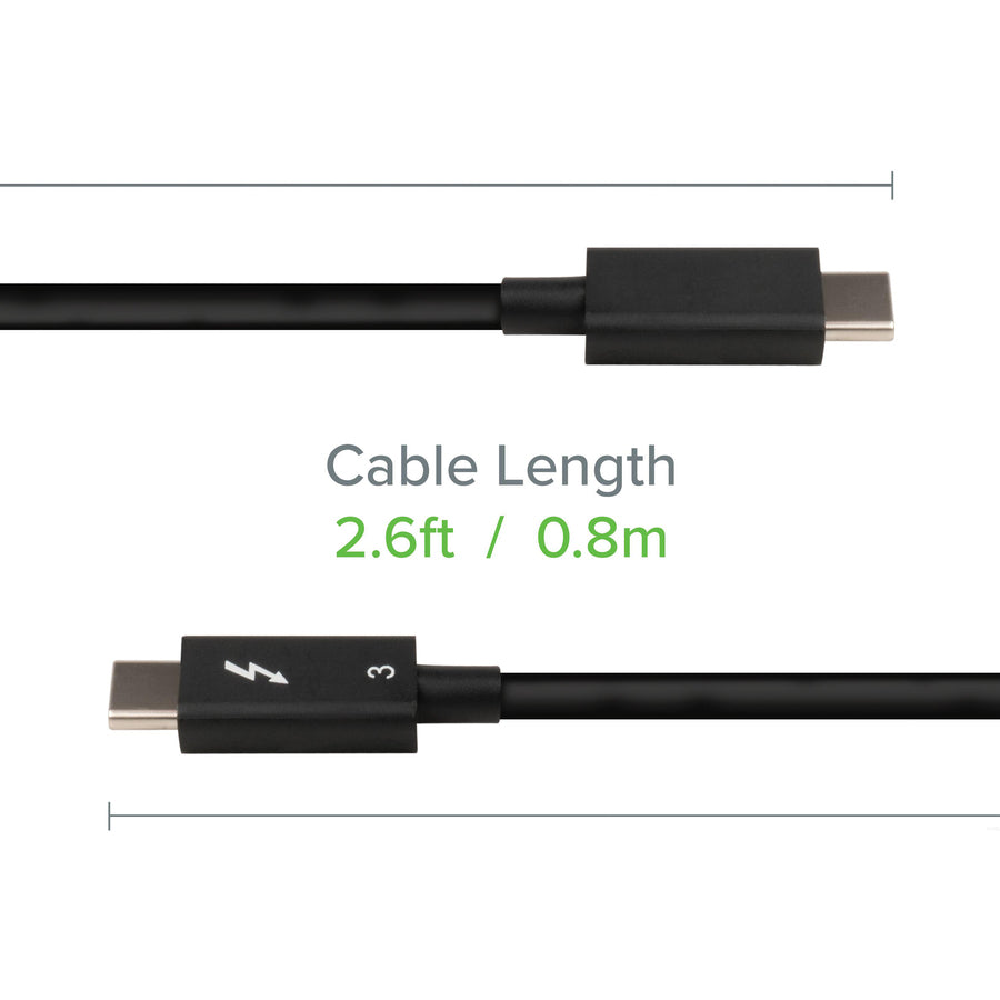 Plugable Tbt3-40G80Cm Tbt3,Cable 40Gbsp 100W Charging