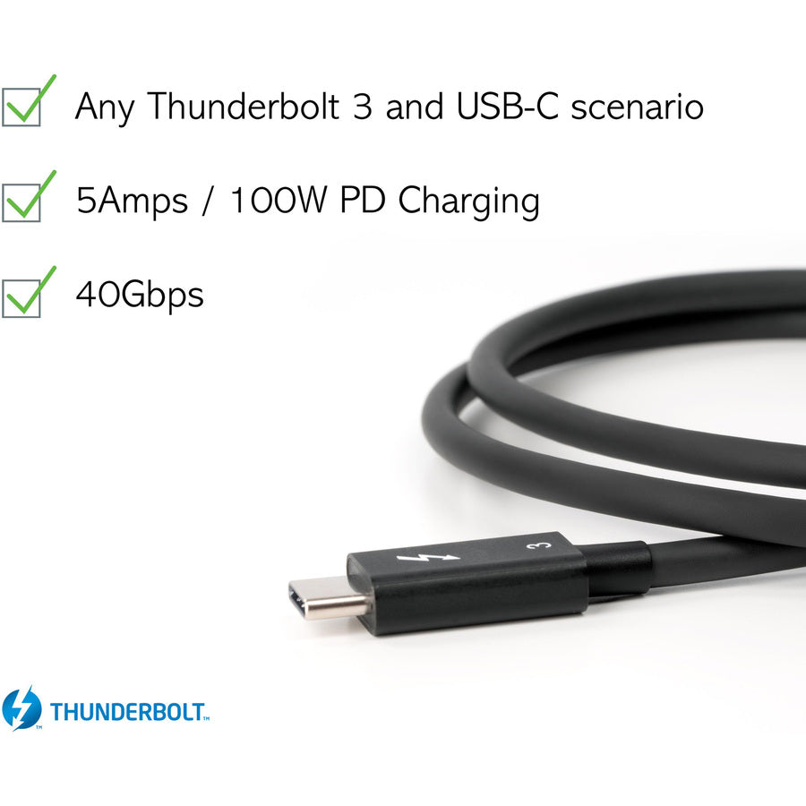 Plugable Tbt3-40G80Cm Tbt3,Cable 40Gbsp 100W Charging