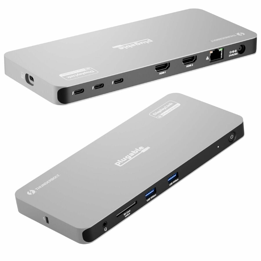 Plugable Thunderbolt 4 Dock for Quad Monitors 100W, Thunderbolt Docking Station