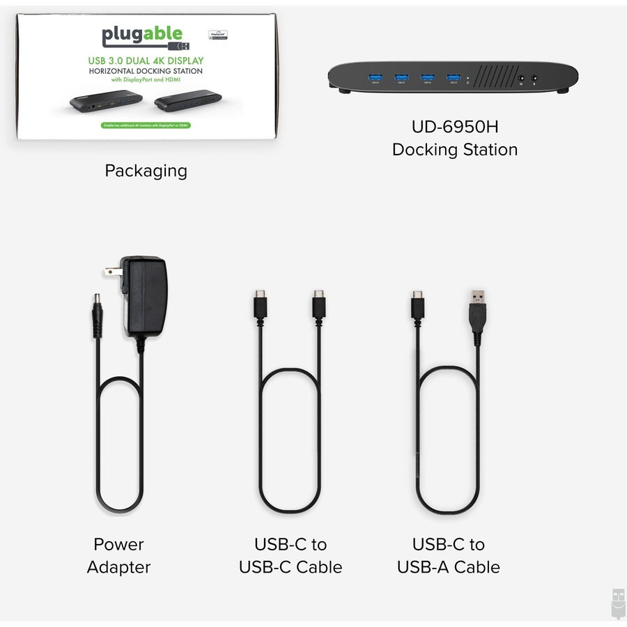Plugable Ud-6950 Usb 3.0 Dual,4K Display Dock