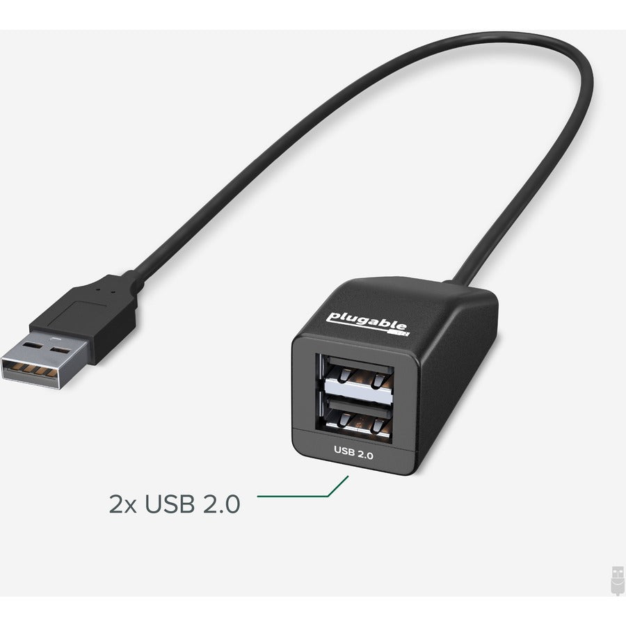 Plugable Usb 2.0 2-Port High Speed Ultra Compact Hub Splitter