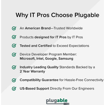 Plugable Usb 3.0 Universal Laptop Docking Station Dual Monitor For Windows And Mac