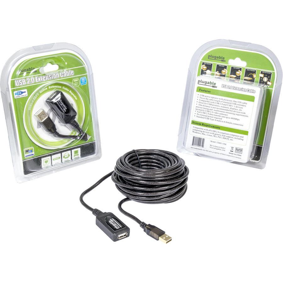 Plugable Usb Extension Cable - 33 Foot, Black