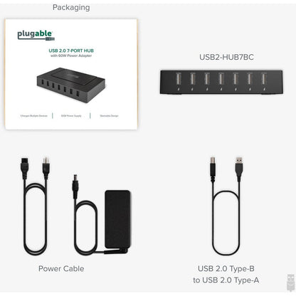 Plugable Usb2-Hub7Bc,Usb 2.0 Hub 60W Power Adapter