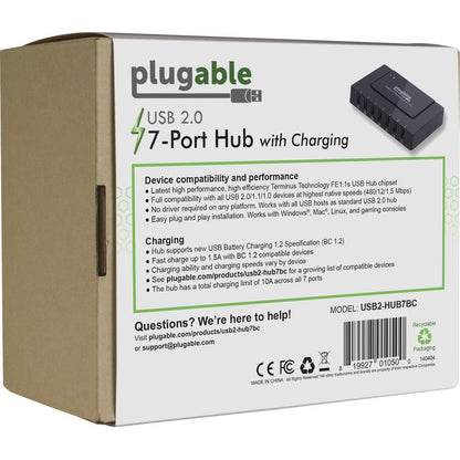 Plugable Usb2-Hub7Bc,Usb 2.0 Hub 60W Power Adapter