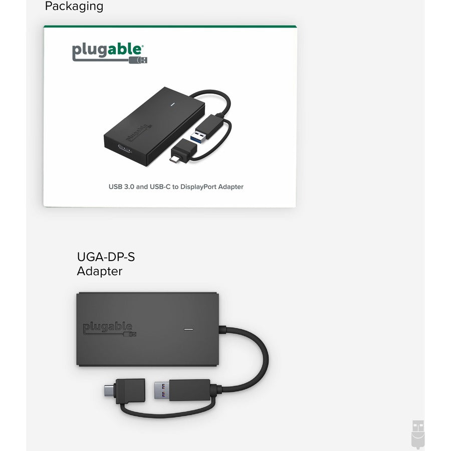 Plugable Usb3 Usbc - Dp Adapter,Usbc Displayport Graphics Adapter