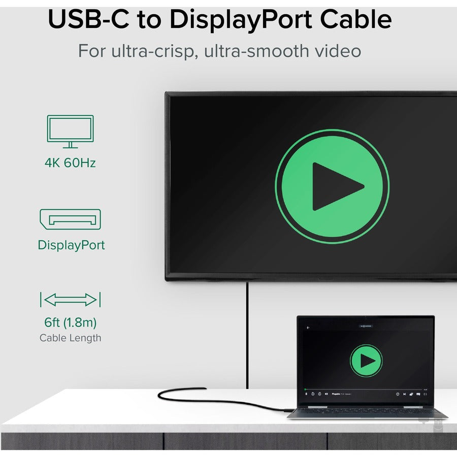 Plugable Usbc-Dp Usb C To Dp,Adapter - 6Ft