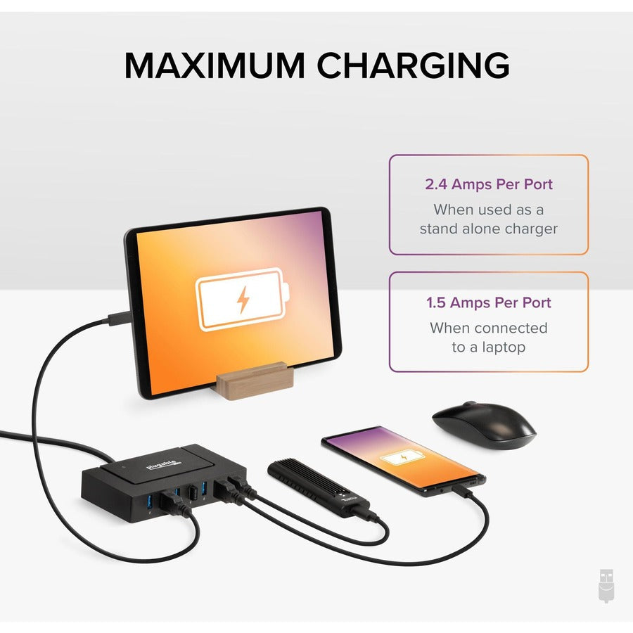 Plugable Usbc-Hub7Bc 7-In-1 Usb,Charging Hub