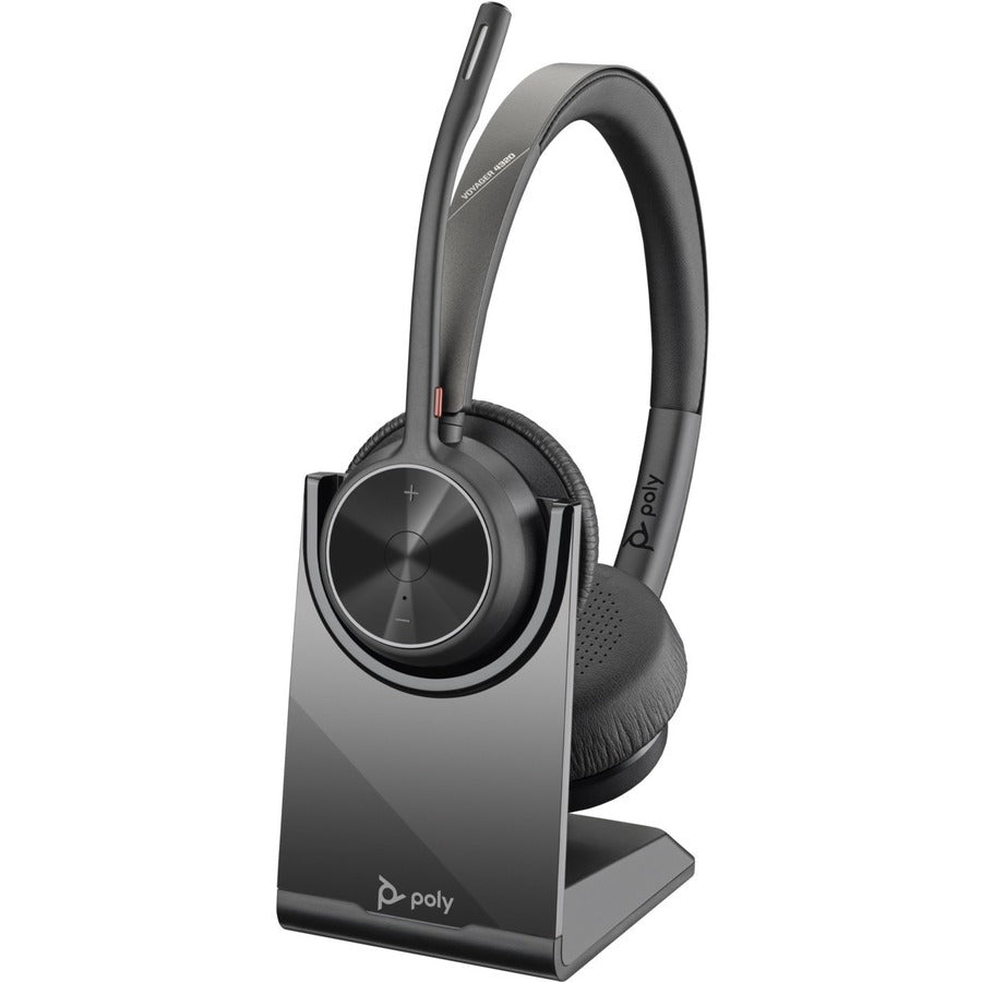 Poly Voyager 4320 Headset With Charge Stand - Stereo, Mono - Wired/Wireless - Bluetooth -