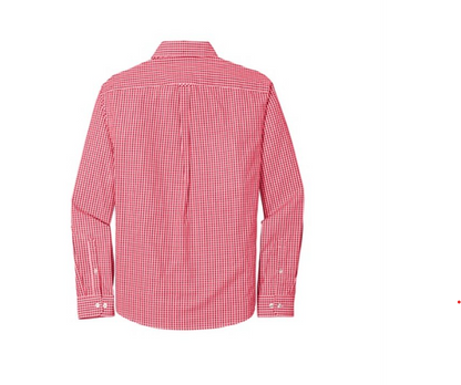 Port Authority® Broadcloth Gingham Shirt – Classic Pattern, Modern Fit, and All-Day Comfort