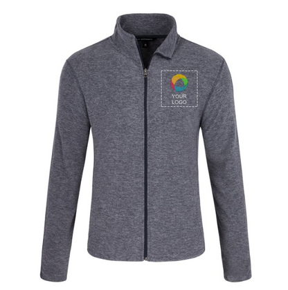 Port Authority® Heather Microfleece Full-Zip Jacket – Lightweight Warmth with a Modern Heathered Look