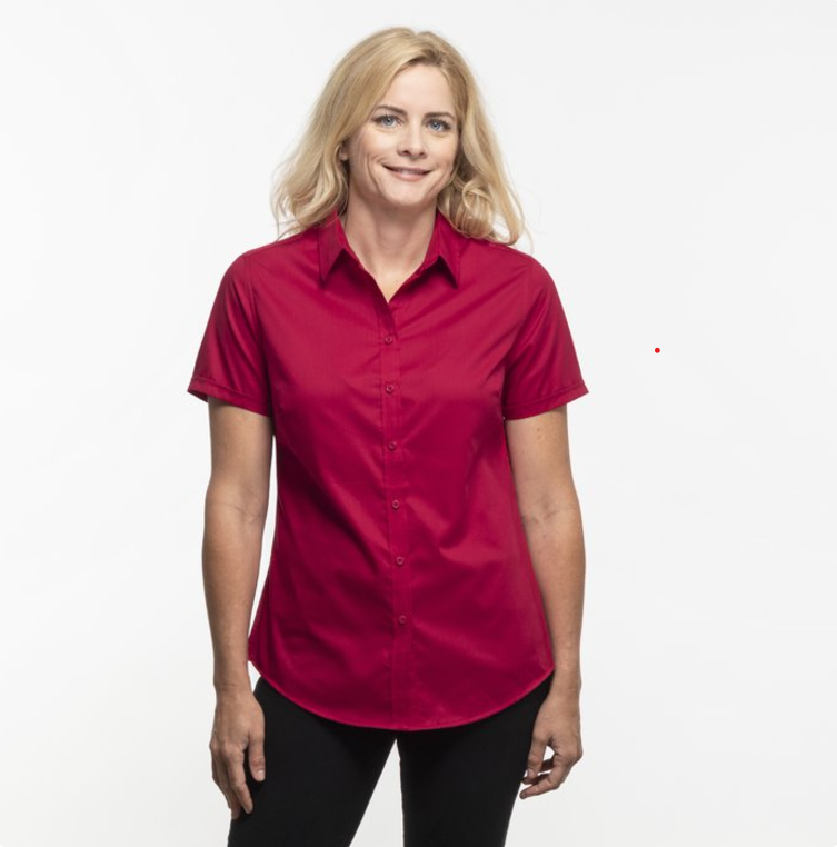 Port Authority® Ladies Short Sleeve SuperPro™ Twill Shirt – Wrinkle-Free, Polished, and Built to Last