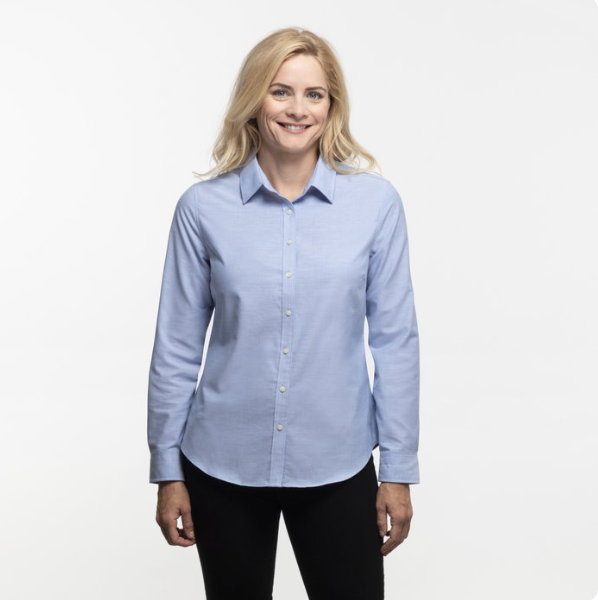 Port Authority® Ladies SuperPro™ Oxford Shirt – Timeless Elegance with Wrinkle-Free Performance