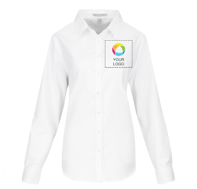 Port Authority® Ladies SuperPro™ Oxford Shirt – Timeless Elegance with Wrinkle-Free Performance