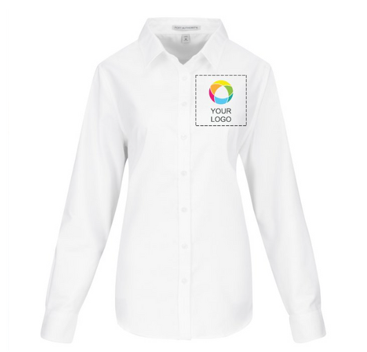 Port Authority® Ladies SuperPro™ Oxford Shirt – Timeless Elegance with Wrinkle-Free Performance