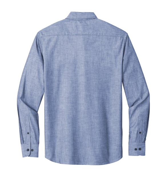 Port Authority® Long Sleeve Chambray Easy-Care Shirt – Timeless Style Meets Effortless Comfort