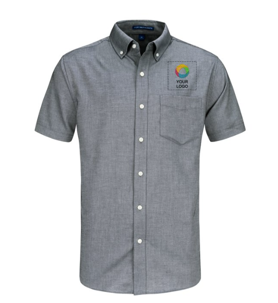 Port Authority® Short Sleeve SuperPro™ Oxford Shirt – Wrinkle-Free, Polished, and Ready for the Office