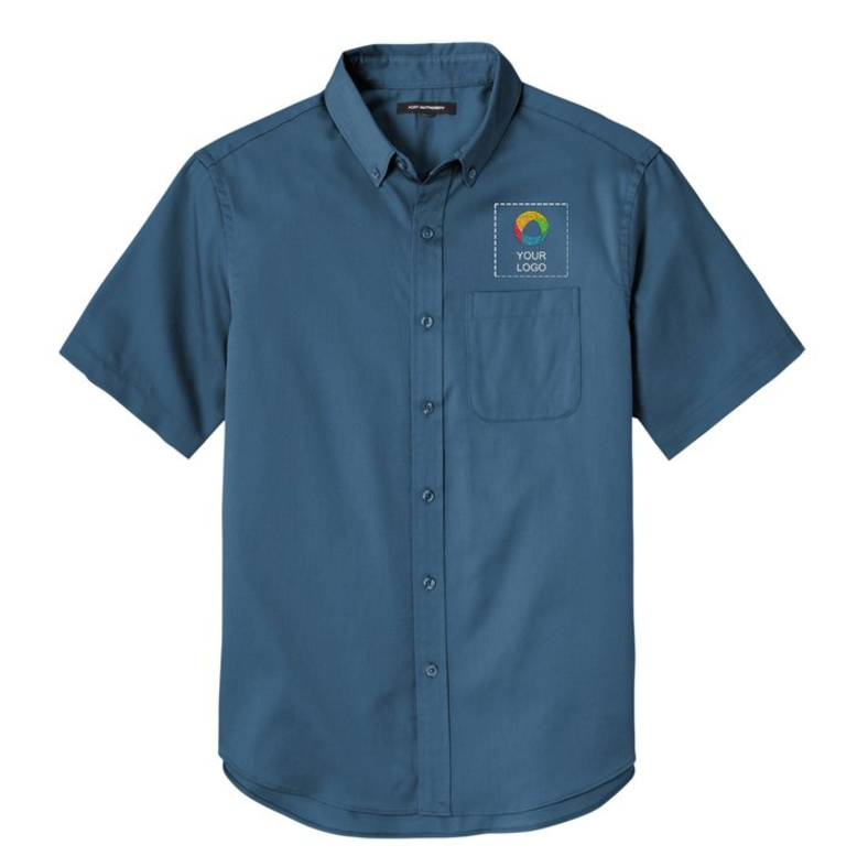 Port Authority® SuperPro React™ Short Sleeve Twill Shirt – Wrinkle-Free, Stain-Resistant, and Office-Ready