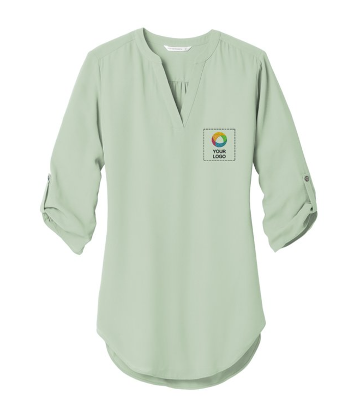 Port Authority® Women’s 3/4-Sleeve Tunic Blouse – Effortlessly Elegant with Everyday Comfort