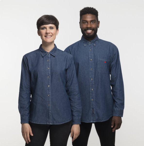 Port & Company® Long Sleeve Value Denim Shirt – Classic Denim Style with Everyday Comfort